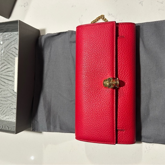 Alexander McQueen Red Wallet on Chain main image 5